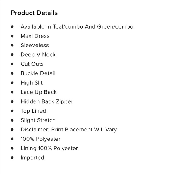 NWT Fashion Nova Brunch In The Tropics Maxi Dress XL - Picture 5 of 5